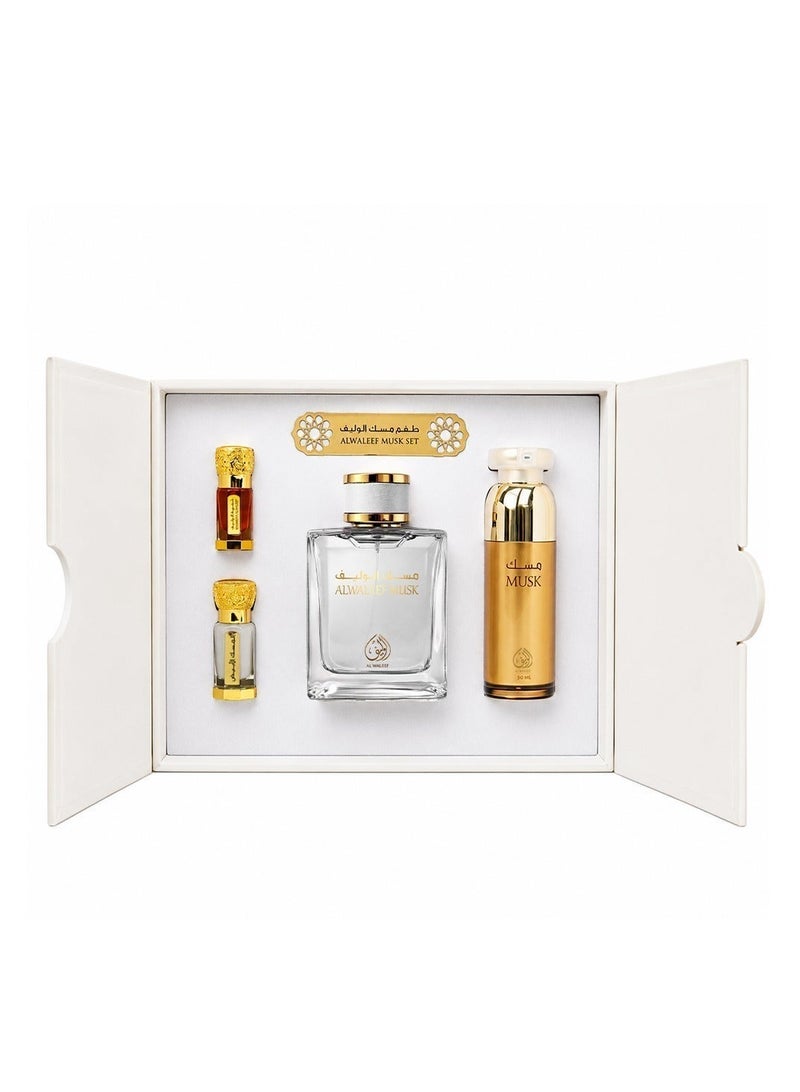الوليف - طقم عطر مسك الوليف (4 قطع) - Image 1