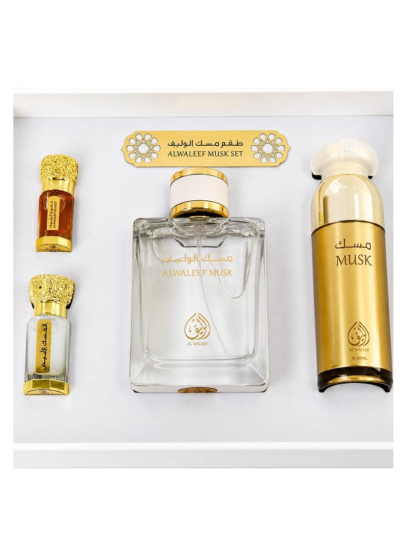 الوليف - طقم عطر مسك الوليف (4 قطع) - Image 2