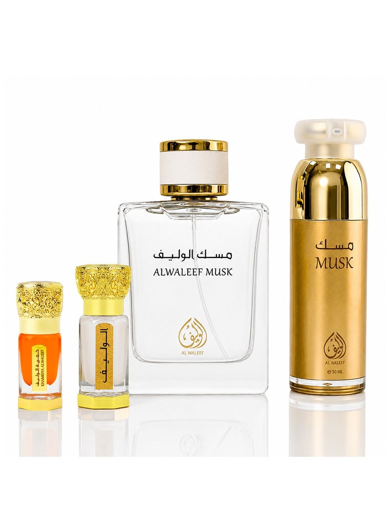 الوليف - طقم عطر مسك الوليف (4 قطع) - Image 3