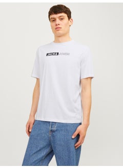 Jack Jones Men's Chest Printed T-Shirt - Corplogo  - Image 1