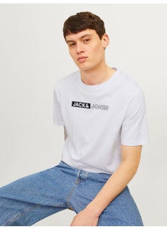 Jack Jones Men's Chest Printed T-Shirt - Corplogo  - Image 4