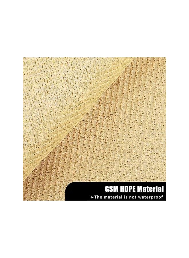 The Bros Sun Shade Sail, Rectangle Awning, Shade Cloth with One 10m Rope and 4 Hooks, 95% Shade Sun Shades Outdoor, Outdoor Shade Canopy for Patio, Garden, Backyard and Lawn (4m x 5m) - Image 3
