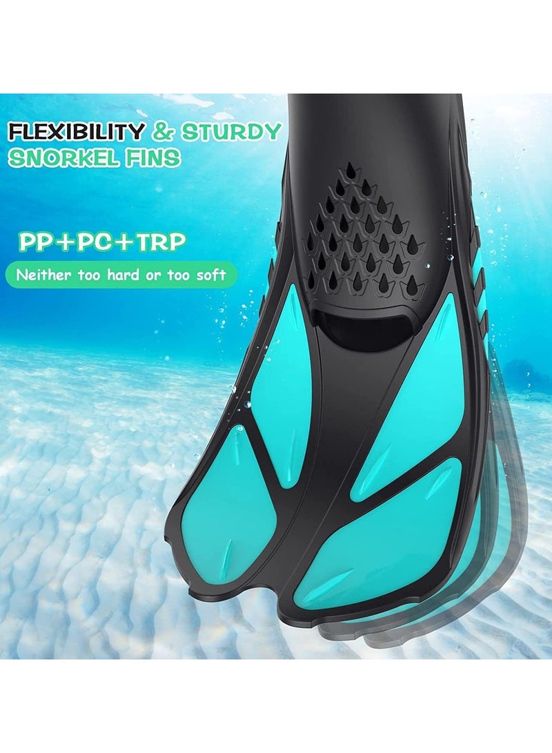 AROAQ Swimming Fins Flippers for Swimming Men  Short Swimming Flippers with Adjustable Buckles and Open Heel, for Snorkeling Diving Swimming Adult Men Women (M)  - Image 3