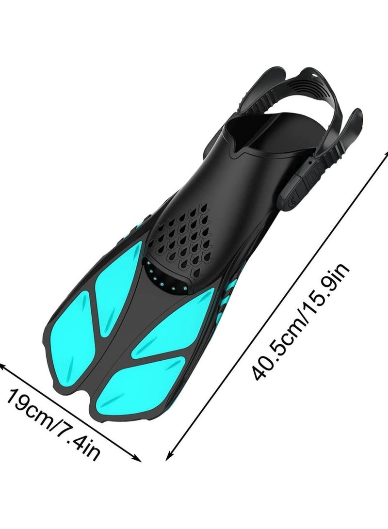 AROAQ Swimming Fins Flippers for Swimming Men  Short Swimming Flippers with Adjustable Buckles and Open Heel, for Snorkeling Diving Swimming Adult Men Women (M)  - Image 5
