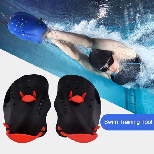 Slyk Swimming Hand Paddles with Adjustable Silicone Straps, Swim Diving Training Hand Paddles to Improve Swimming Technique (M-Adult) - Image 5