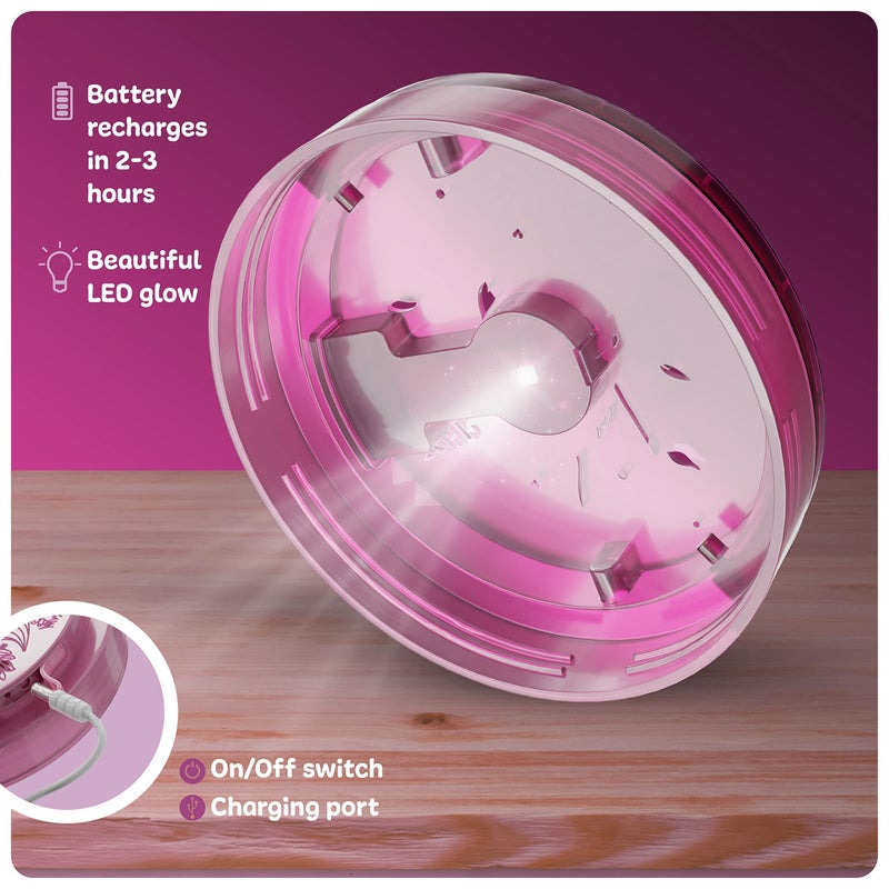 Dan&Darci Light-Up Unicorn Terrarium Kit for Kids - Kid Christmas Birthday Gifts - Best Unicorn Toys & Activities Kits Presents - Arts & Crafts for Girls & Boys Age 4 5 6 7 8-12 Year Old Girl Gift - Image 3