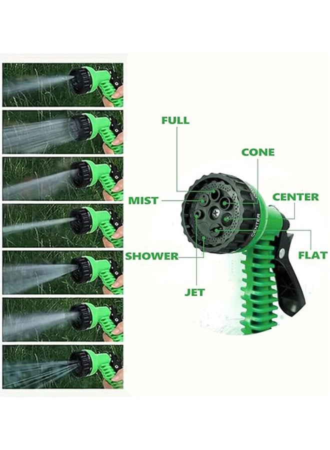 Extendable Water Hose, Flexible Garden Hose, 3x Telescopic Watering Hose with 7 Function Nozzle for Car Washing Garden Watering - 50FT/15M - Image 3
