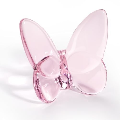Lioaeust Crystal Butterfly FigurinesFlying Butterfly Figurine Decor Crystal Cut Glass Butterfly Ornament Statue Animal Collectible Home Ornament Decor