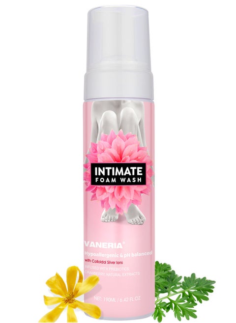 Feminine Daily Intimate Wash Foaming Cleaner Mousse Natural Moisturizing Gentle Clean Scent for Women