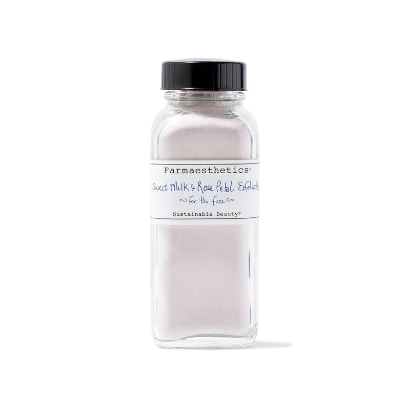 Farmaesthetics Sweet Milk and Rose Petal Facial Exfoliate 4 oz  Ethically Sourced Sustainable Beauty  Clean All Natural Small Batch Skincare