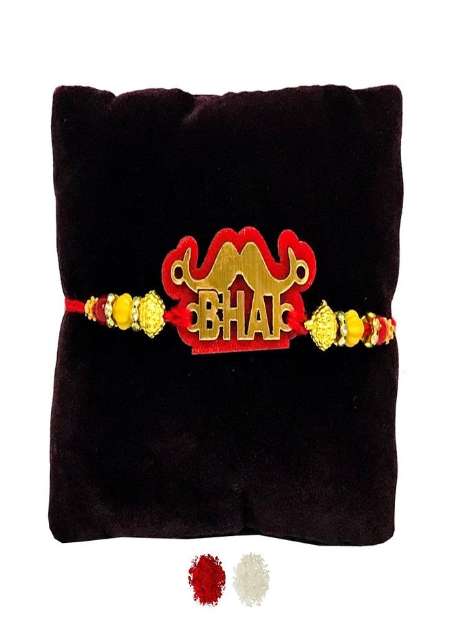 Evisha Mustache Bhai Rakhi For Brother | Rakhi Combo-221 | rakhi || rakhi set || rakhi for brother || rakhi for brother and bhabhi || rakhi combo || bhaiya bhabhi rakhi || rakhi gifts - Image 1