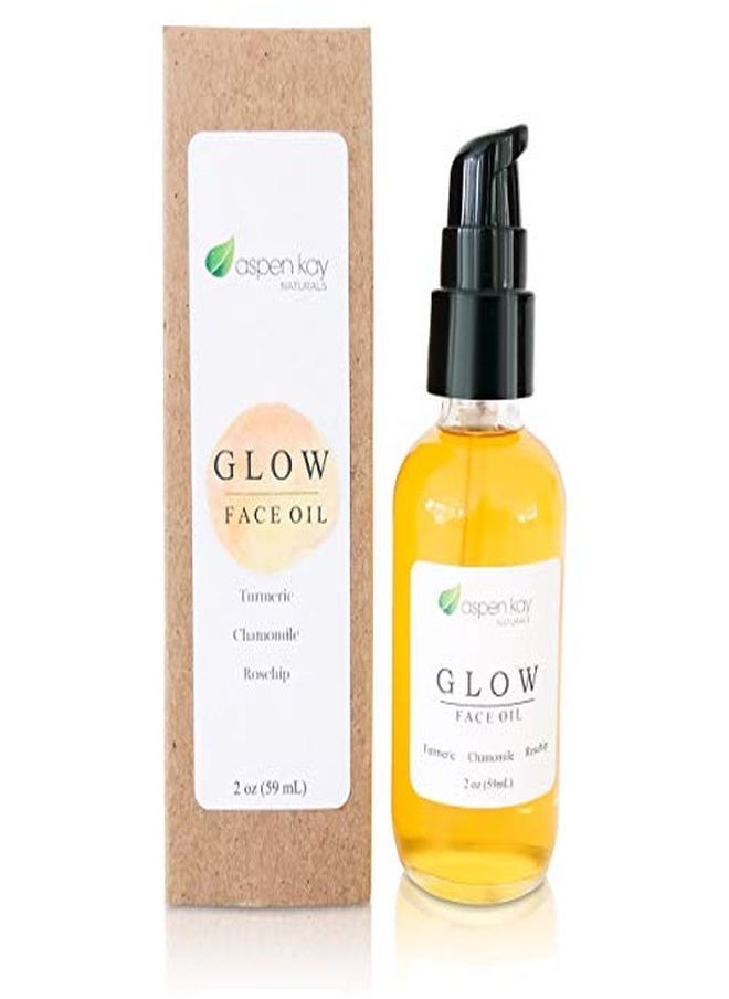 Aspen Kay Naturals - Rosehip Face Oil, Natural & Organic Face Moisturizer With Turmeric And Chamomile - Facial Serum - 2 Oz - Image 1