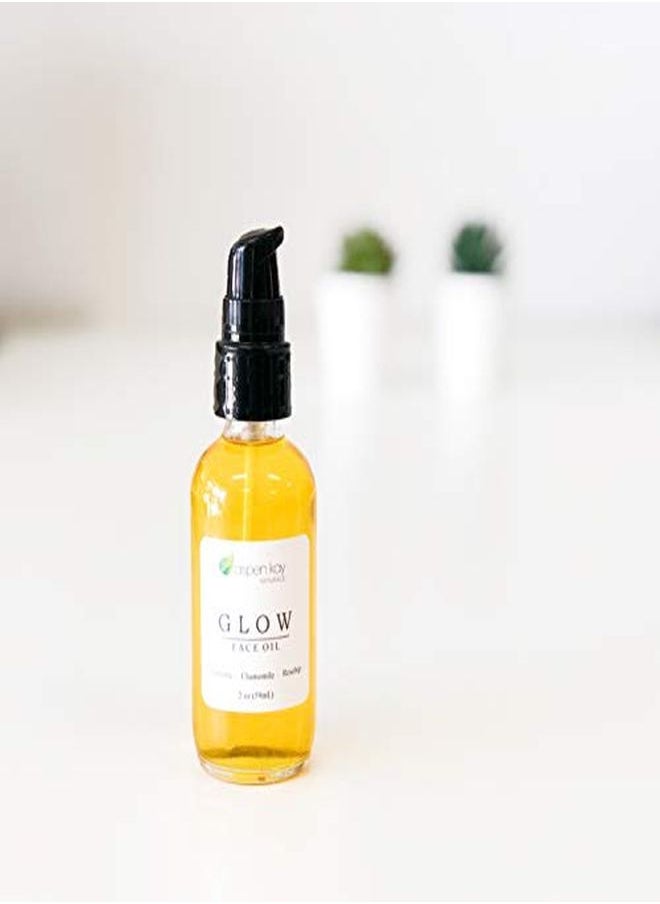 Aspen Kay Naturals - Rosehip Face Oil, Natural & Organic Face Moisturizer With Turmeric And Chamomile - Facial Serum - 2 Oz - Image 1