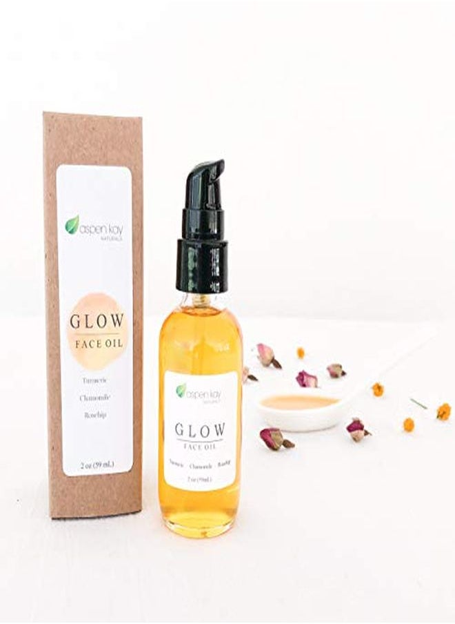 Aspen Kay Naturals - Rosehip Face Oil, Natural & Organic Face Moisturizer With Turmeric And Chamomile - Facial Serum - 2 Oz - Image 1