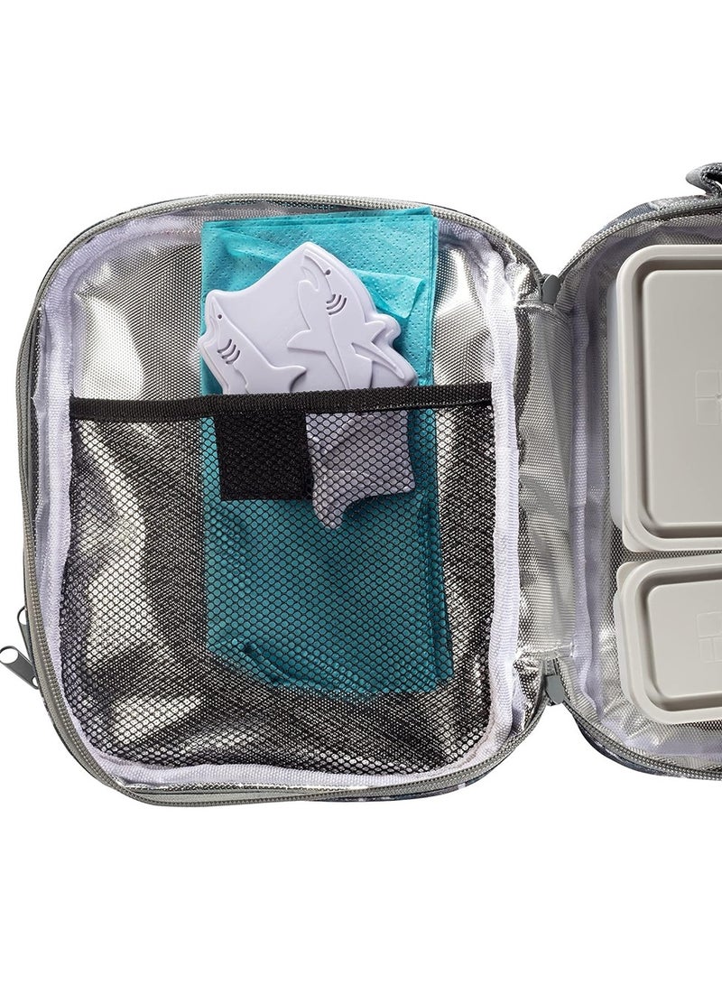 Eazy Kids Set Of 4 Shark Reusable Hard Ice Packs For Lunch Bags - Purple - Image 5