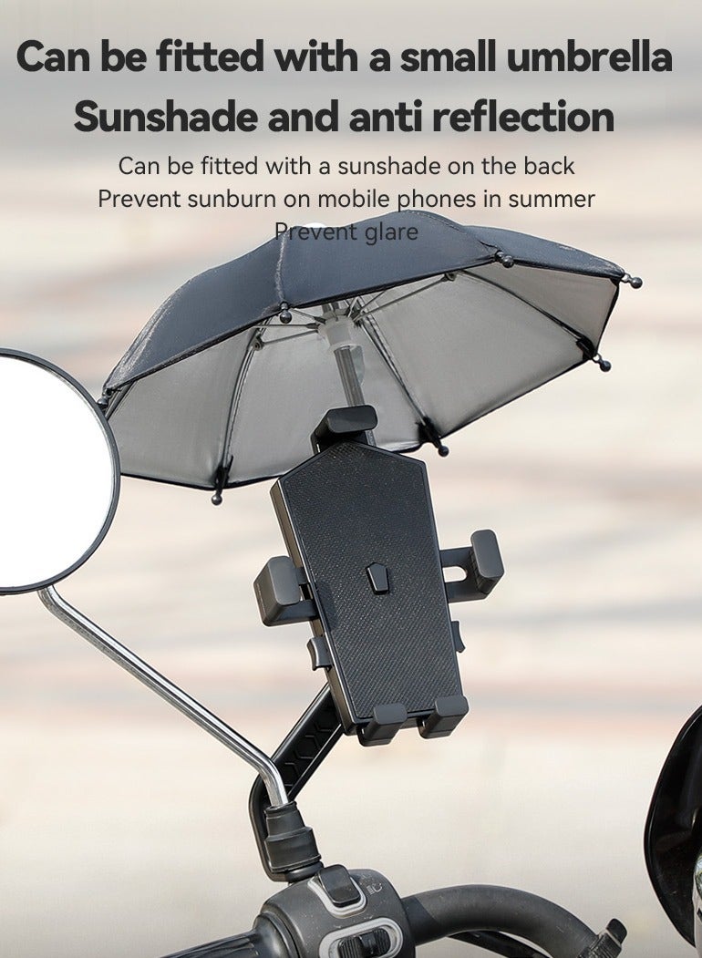 Arabest Bike Phone Holder Mount, Secure Handlebar Phone Mount Holder for Bike and Motorcycle, Suitable for iPhone and 4.5-6.8" Smartphones, Black  - Image 3