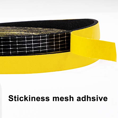 TORRAMI Weather Stripping for Windows 1/2 inch W x 1/4 inch T x 13 Ft Length,Foam Sealing Insulation Tape Weather Strip (Total 26 Ft Length, 2 Rolls of 13 Ft Each) - Image 4