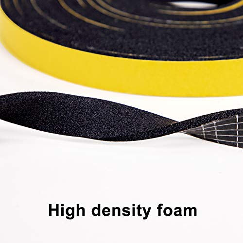 TORRAMI Weather Stripping for Windows 1/2 inch W x 1/4 inch T x 13 Ft Length,Foam Sealing Insulation Tape Weather Strip (Total 26 Ft Length, 2 Rolls of 13 Ft Each) - Image 3