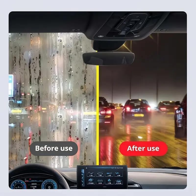 DESHCO Car Glass Oil Film Remover|Automotive Oil Film Cleaning Brush|Oil Film Cleaning Brush| Oil Film Remover for Car Window|Car Glass Oil Film Cleaner (Pack of 2) - Image 3
