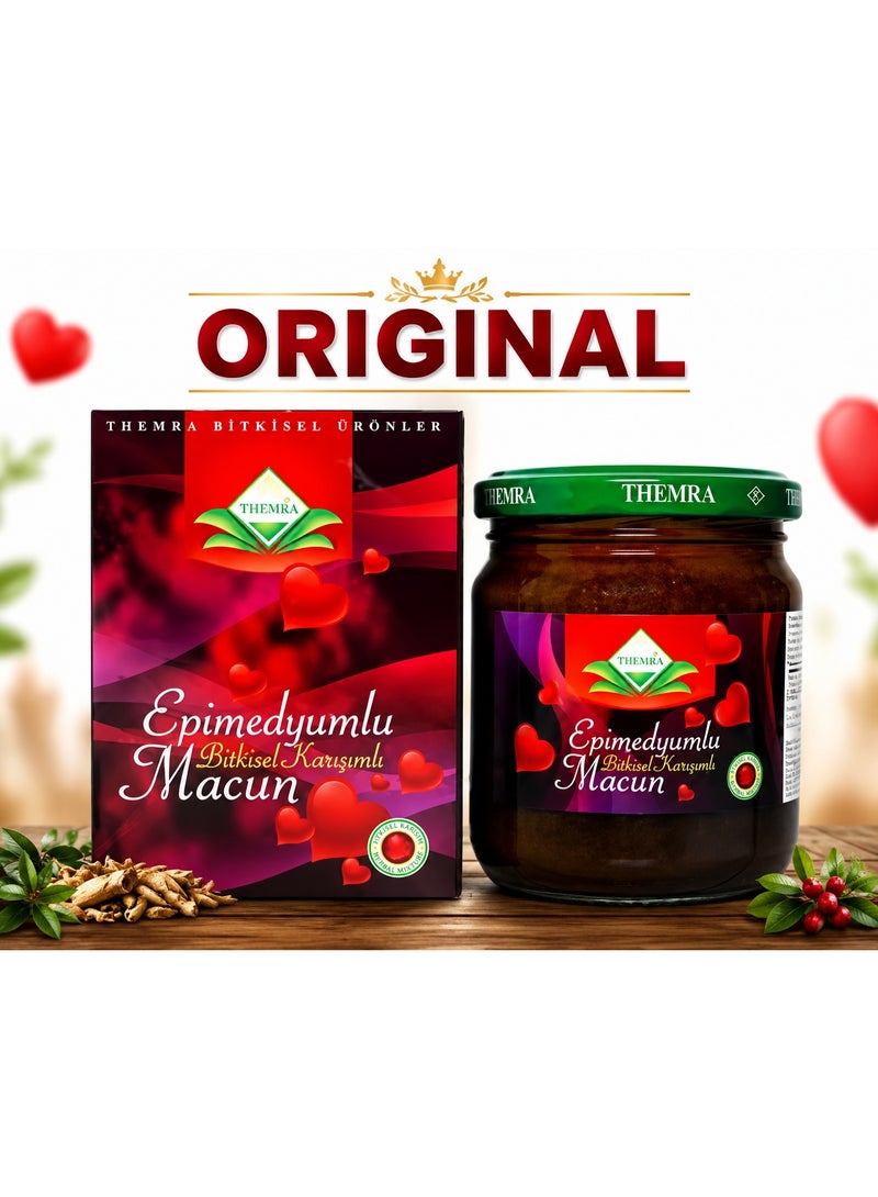 Themra 100% Original | Made In Turkey 240 gm Herbal Mixed Paste – Original Turkish Herbal Macun in Glass Jar