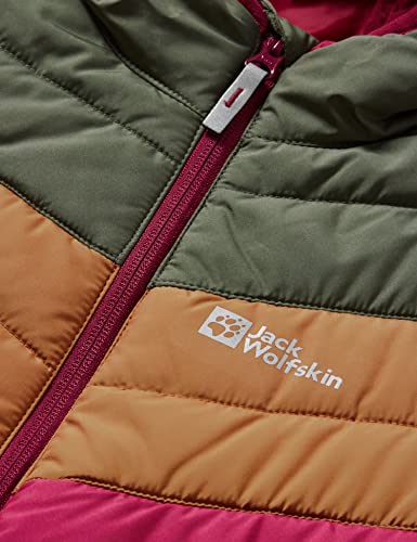 Jack Wolfskin girls Three Hills Jacket Kids Outerwear, Dark Ruby, Small US - Image 2