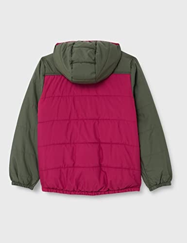 Jack Wolfskin girls Three Hills Jacket Kids Outerwear, Dark Ruby, Small US - Image 3