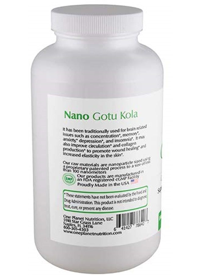One Planet Nutrition Nano Gotu Kola with Gotu Kola Extract, Non-GMO, Gluten-Free Supplement Made from Gotu Kola Herb, Super Absorption and Bioavailability - 120 Veggie Capsules, 250mg - Image 2