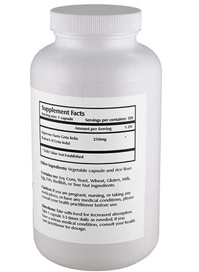 One Planet Nutrition Nano Gotu Kola with Gotu Kola Extract, Non-GMO, Gluten-Free Supplement Made from Gotu Kola Herb, Super Absorption and Bioavailability - 120 Veggie Capsules, 250mg - Image 3