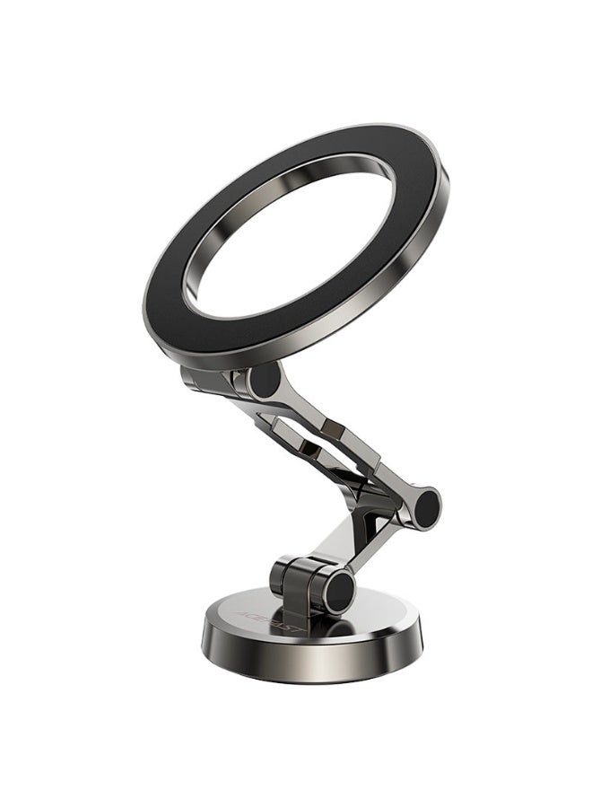 ACEFAST Car Mount Magnetic Holder D20, Powerful Magnets, Foldable,  Multi-Angle Adjustment, Zinc Alloy, Dashboard Mount, Widely compatible - Black - Image 1