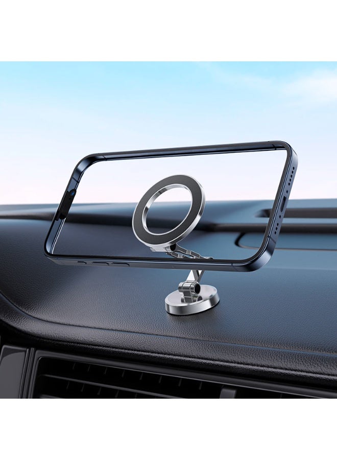 ACEFAST Car Mount Magnetic Holder D20, Powerful Magnets, Foldable,  Multi-Angle Adjustment, Zinc Alloy, Dashboard Mount, Widely compatible - Black - Image 2