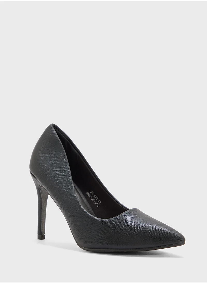 B&R High Heel Pointed Pump