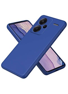 Generic Case for Xiaomi Redmi Note 13 Pro Plus, Camera Protection Ultra Slim Soft TPU Silicone Matte Shockproof Bumper Full-Body Protective Cover for Redmi Note 13 Pro+ (Blue)  - Image 1