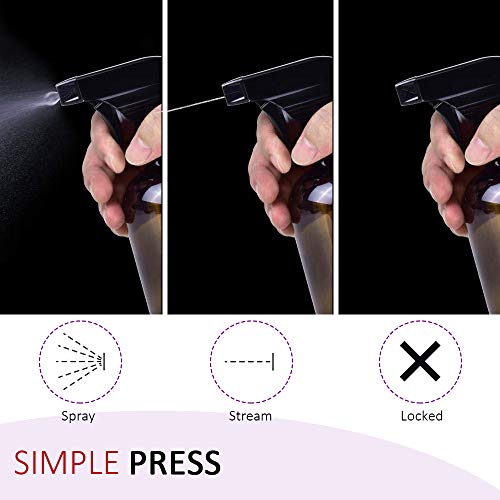 AMORIX 12PCS Spray Bottle Nozzle Trigger Sprayer Black Spray Top - Heavy Duty Replacement Nozzle with Mist Stream Sprayer, Fits 28/400 Boston Spray Nozzle for Bottles, Gardening, Cleaning Solutions - Image 4