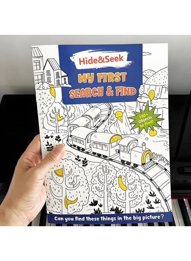 Vehicle Hidden Object Activity Book For Ages 4 6 Preschool Learning Workbook - Image 1