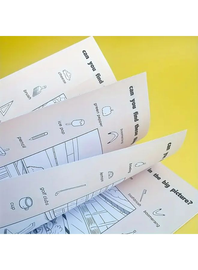 Vehicle Hidden Object Activity Book For Ages 4 6 Preschool Learning Workbook - Image 5