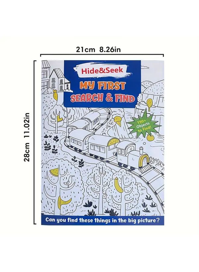 Vehicle Hidden Object Activity Book For Ages 4 6 Preschool Learning Workbook - Image 3