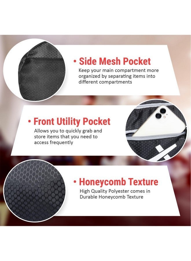 Vector X Attacker Polyester Gym Bag|Shoulder Bag|Sports Bag|Sports & Travel Bag|Duffle Bags for Men & Women|Exercise and Fitness|Black | Capacity - 20 Liter - Image 5