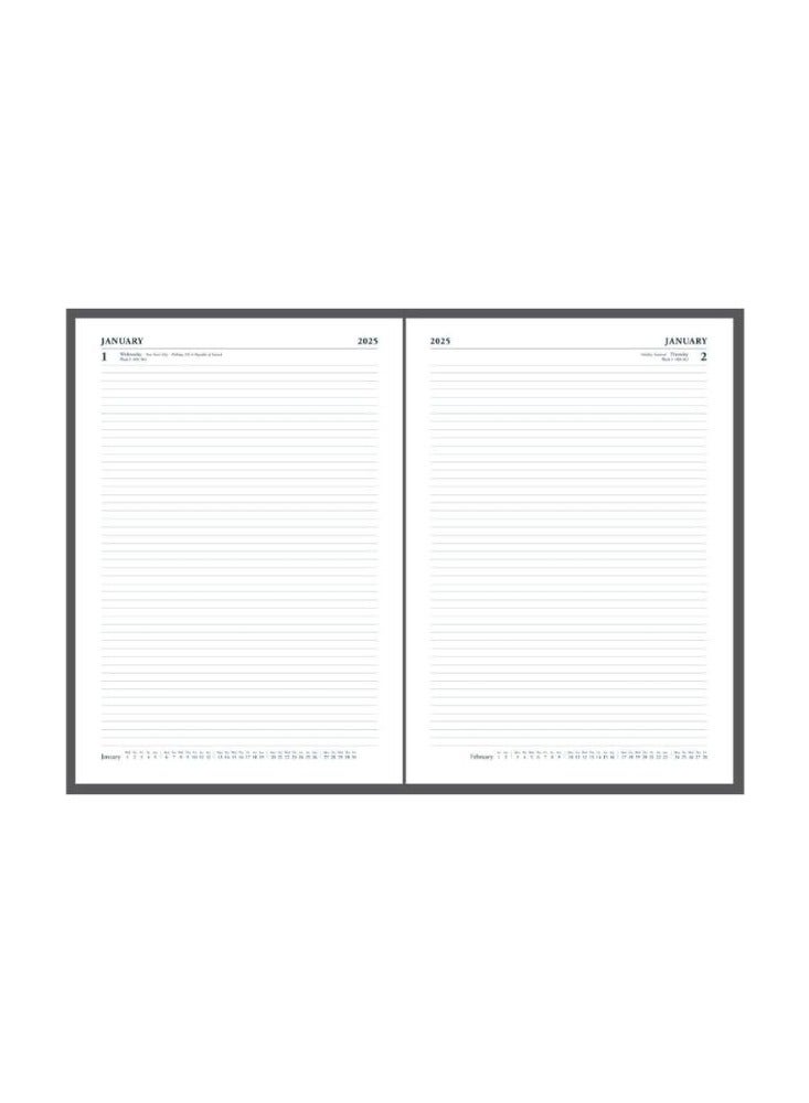 Collins Collins Standard Desk 2025 Diary for Professionals - A4 Day to a Page Business Diary - Red - (44.15-25) - Premium Business Planner with Hardback Leathergrain Covers  - Image 4