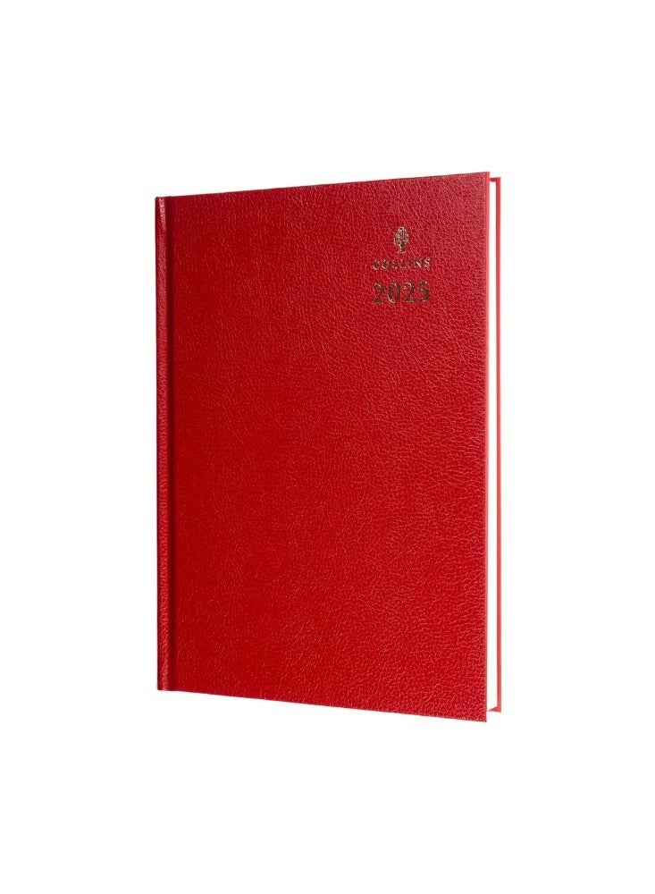Collins Collins Standard Desk 2025 Diary for Professionals - A4 Day to a Page Business Diary - Red - (44.15-25) - Premium Business Planner with Hardback Leathergrain Covers  - Image 1