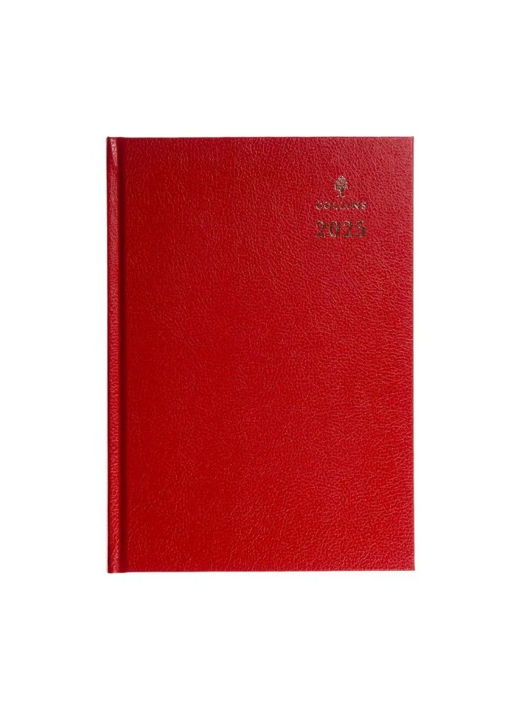 Collins Collins Standard Desk 2025 Diary for Professionals - A4 Day to a Page Business Diary - Red - (44.15-25) - Premium Business Planner with Hardback Leathergrain Covers  - Image 2