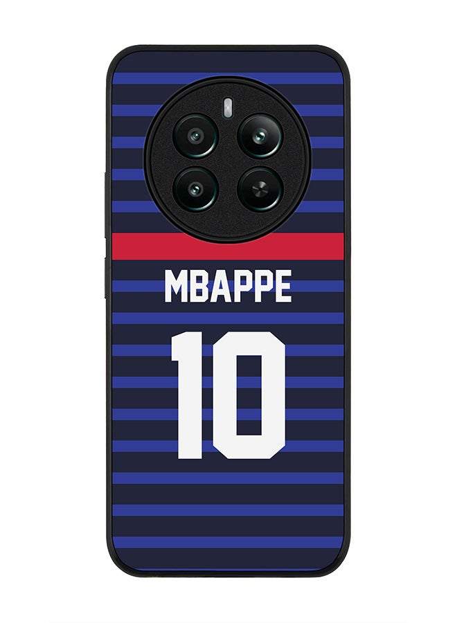 Stylizedd Rugged Black edge case for Realme 12 Plus 5G / Realme 12 4G, Slim fit Case Flexible TPU Gel Thin Cover - Football Team - France, Player Name - Mbappe - Image 1