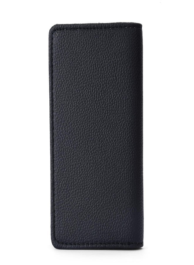 essart PU Leather Key Case Pouch Wallet (Set of 4) Keychain Key pouch holder Men & Women Key Pouch Holder, Bank Locker Key Pouch with 6 Hooks Zipper Closure (Blk-Cherry) - Image 5