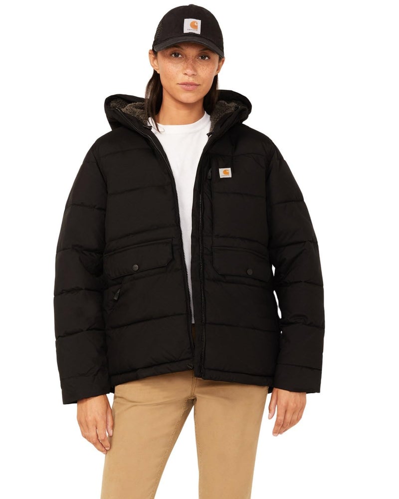 Carhartt Womens Relaxed Fit Midweight Utility Jacket Outerwear Black XSmall US