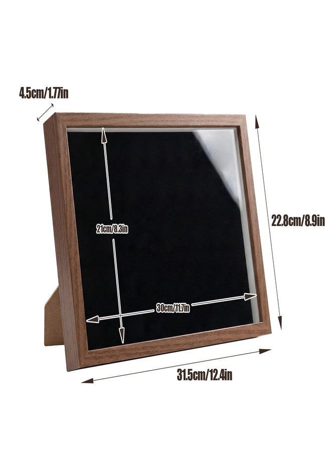 Leopacat 9X12 Pin Display Case - Enamel Pin Display Board Frame Collection Case,Wall Decor 4-24 Badges with EVA Foam and Clear Front for Enamel Pins,Medals,Jewelry,(Coffee) - Image 3