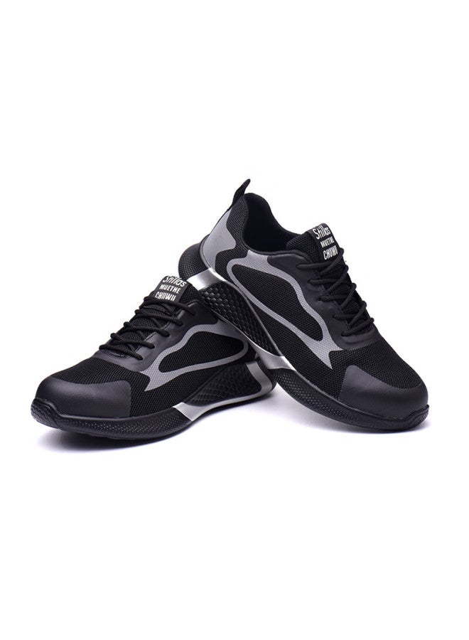 Old housekeeper Butler Safety Shoes Men'S Breathable Steel Toe Anti-Smashing Anti-Piercing Work Functional Safety Shoes Comfortable And Lightweight La203 43 - Image 2