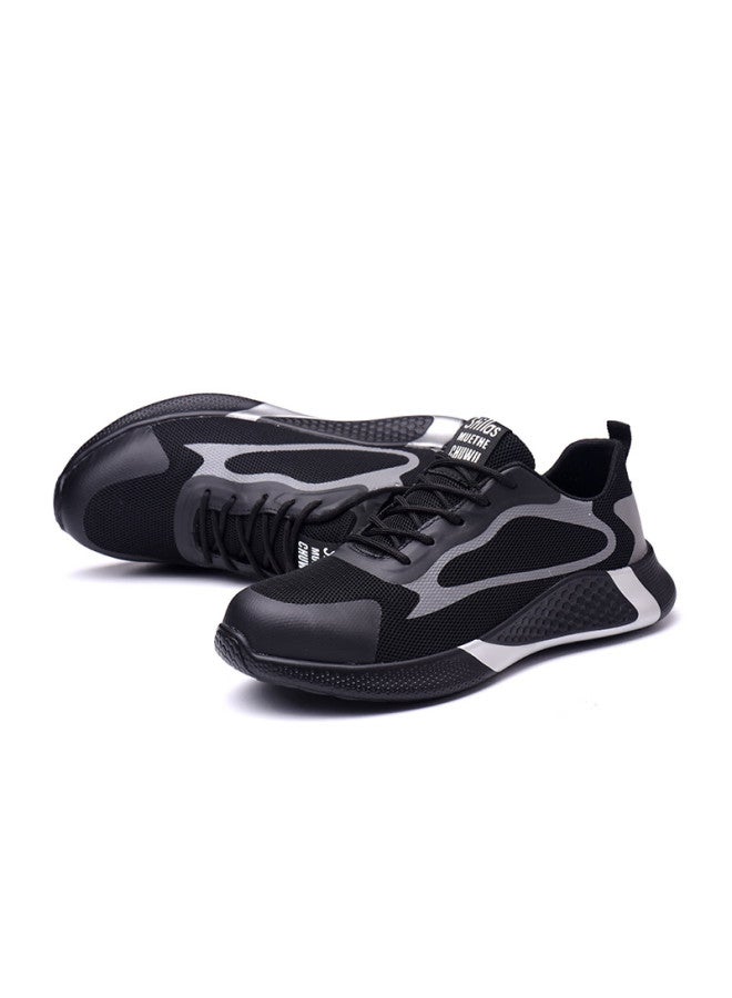 Old housekeeper Butler Safety Shoes Men'S Breathable Steel Toe Anti-Smashing Anti-Piercing Work Functional Safety Shoes Comfortable And Lightweight La203 43 - Image 3