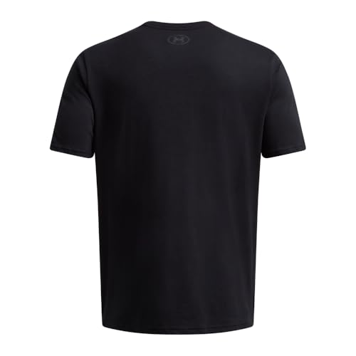 Under Armour Men's Project Rock Red One Believe Short Sleeve T Shirt, (001) Black / / Anthracite, Small - Image 3