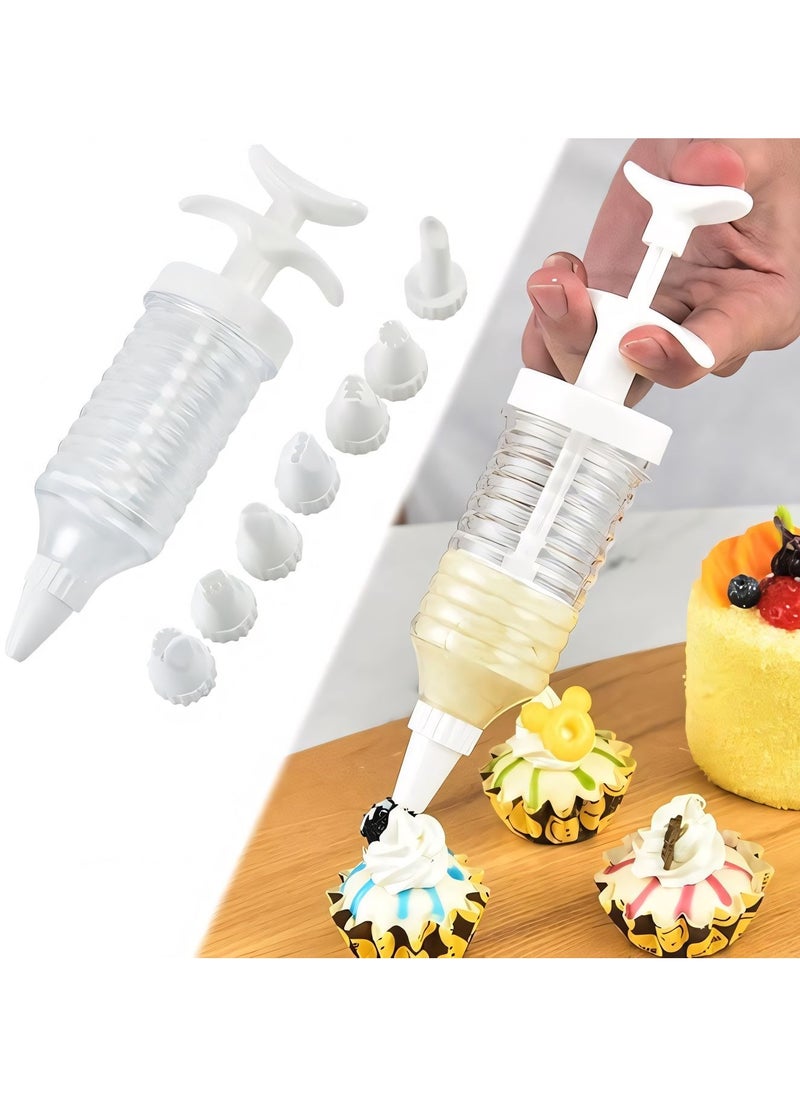 MAXQON Cream Injector Pump 9 Piece Set Cake Decorating Kit Cream Gun  - Image 1