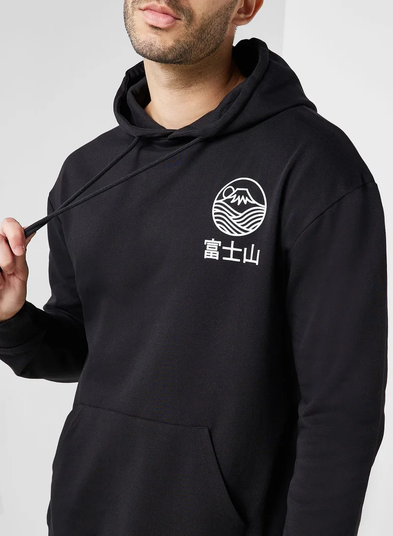 Namshi x Sustainable Oversize Hoodie With Back Print