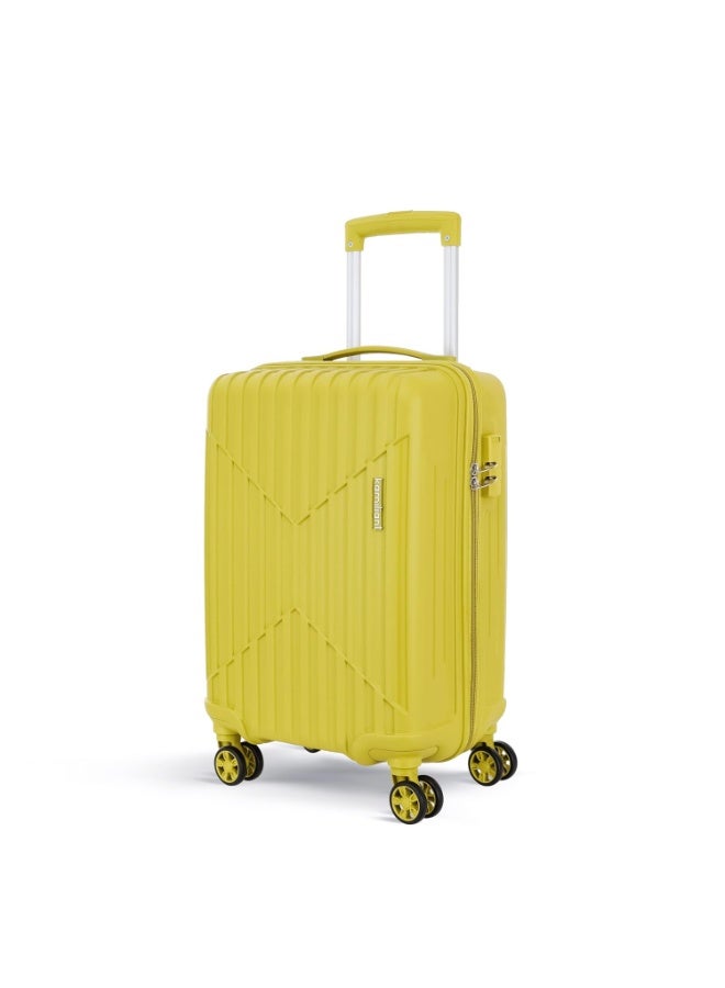 KAMILIANT by American Tourister Savvy Cabin Trolley Bag, Small, 55 cm, Hard Case Polypropylene, Cress Green - Image 1